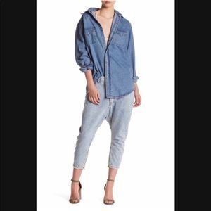 One Teaspoon Whiskey Kingpin Crop Leg Jeans